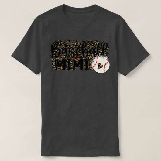 野球ミミヒョウ野球ミミ Tシャツ (デザイン正面)