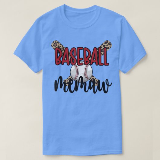 野球ミューおばあちゃん野球選手ミュー Tシャツ (デザイン正面)