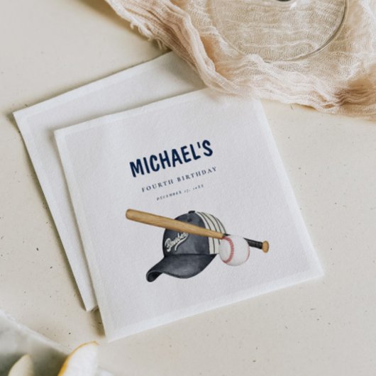 野球モダンをテーマにしたペーパーナプキン スタンダードカクテルナプキン