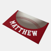 野球モダンスポーツデザイン名 ドアマット (アングル)