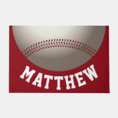 野球モダンスポーツデザイン名 ドアマット (正面)