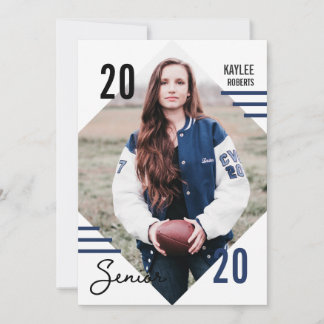 野球モダンダイヤモンドフォトグラード招待状カード