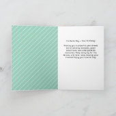 野球モダン球選手をテーマにした誕生日 カード (内部)