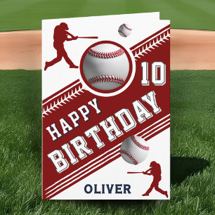 野球モダン球選手をテーマにした誕生日 カード
