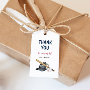 野球モダン誕生日ギフトラベル ギフトタグ