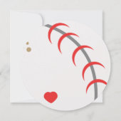 野球モダン誕生日ボールパーティの招待状 案内状 (裏面)