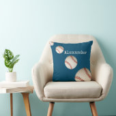 野球モノグラムののスポーツを名づける クッション (椅子)