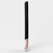 野球モノグラムののブラックスポーツ Case-Mate iPhoneケース (裏面/右)