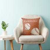 野球モノグラムのソフトボールスポーツ クッション (椅子)