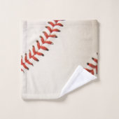 野球モノグラムのソフトボールスポーツ バスタオルセット (ウォッシュタオル)