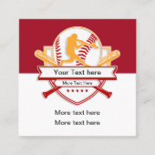 野球ユニークスカウトの名刺 スクエア名刺 (正面)