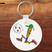 野球ユーモアのあるTシャツとギフト キーホルダー (正面)