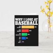 野球ユーモア野球の恋人引用文で負ける理由 カード (黄色い花)