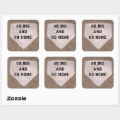 野球ユーモア スクエアシール (シート)