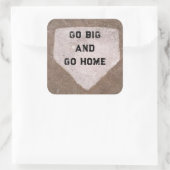 野球ユーモア スクエアシール (バッグ)