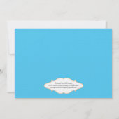 野球ライオンベビーシャワー招待状 招待状 (裏面)