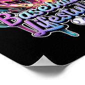 野球ライフスタイルアイスクリームドリップメンボーイズキッズギ ポスター (角)