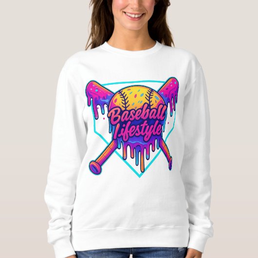 野球ライフスタイルアパレルユース野球ドリップアイス スウェットシャツ (正面)