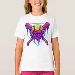 野球ライフスタイルアパレルユース野球ドリップアイス Tシャツ