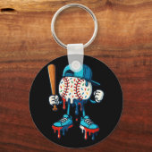 野球ライフスタイル101アパレルユース野球滴 キーホルダー (正面)