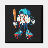 野球ライフスタイル101アパレルユース野球滴 マグネット (正面)