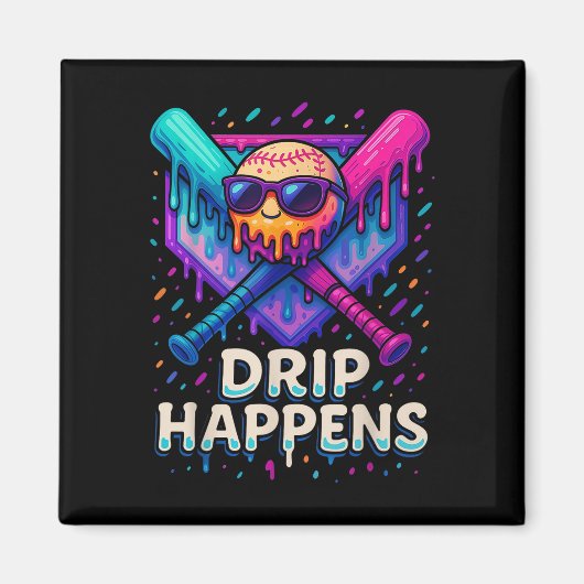 野球ライフスタイル101アパレルユース野球滴 マグネット (正面)