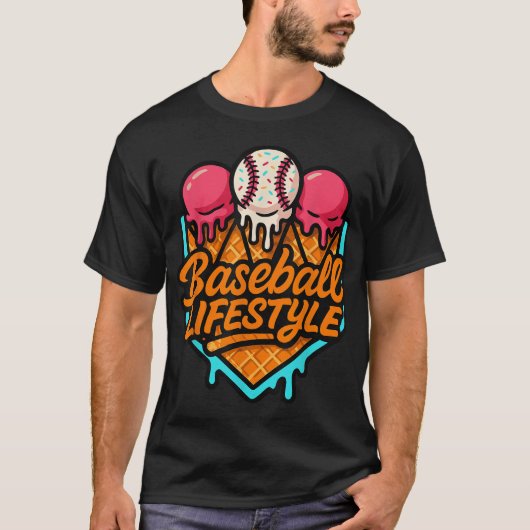 野球ライフスタイル101アパレルユース野球滴 Tシャツ (正面)