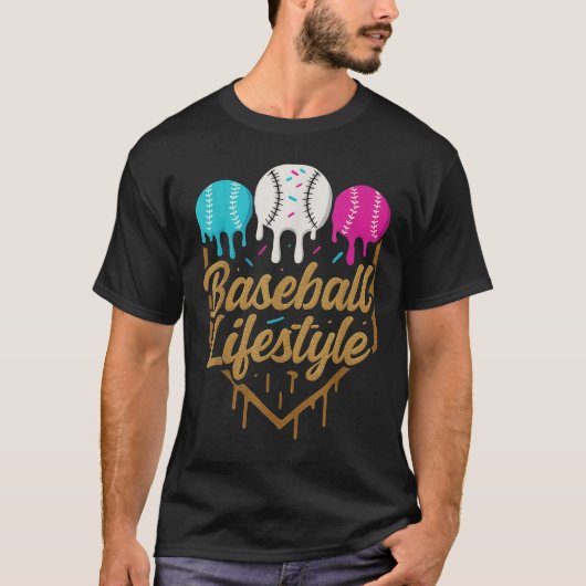 野球ライフスタイル101アパレルユース野球滴 Tシャツ (正面)