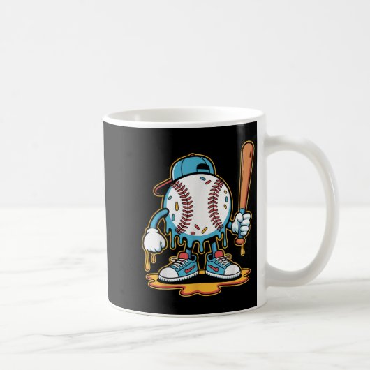 野球ライフスタイル101ティーユースベースボールドリップアイス コーヒーマグカップ (右)