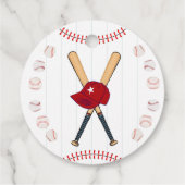 野球ラウンド感謝していユー誕生日 フェイバータグ (裏面)