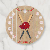 野球ラウンド感謝していユー誕生日 フェイバータグ (裏面)