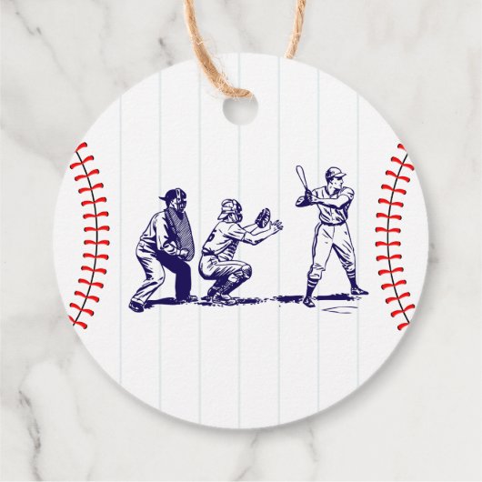 野球ラウンド感謝していユー誕生日 フェイバータグ (裏面)