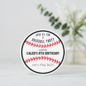 野球ラウンド誕生日パーティースポーツ招待状 招待状 (スタンド正面)