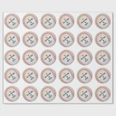 野球ラッパーソナライズされたピング紙 ラッピングペーパー (フラット)