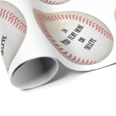 野球ラッパーソナライズされたピング紙 ラッピングペーパー (ロールコーナー)