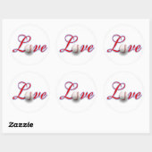 野球ラブギフトステッカー ラウンドシール (シート)