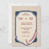 野球ラブスポーツテーマ結婚式招待状 招待状 (正面)
