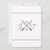 野球ラブ結婚式招待状 招待状 (裏面)