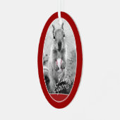 野球ラリー・リス メタルオーナメント (正面左)