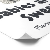 野球リトルスガーベビーは甘い ポスター (角)