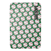 野球リトルリーグキッズNAMEスポーツデコール バスマット (正面縦)