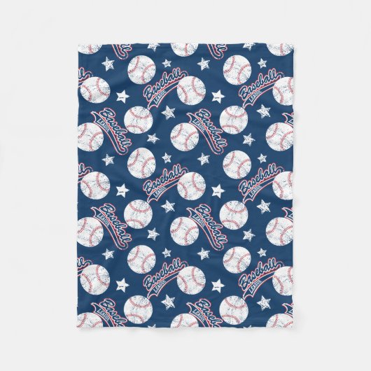 野球リーグ フリースブランケット (正面)