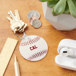 野球ルックキーチェパーソナライズされたーン キーホルダー