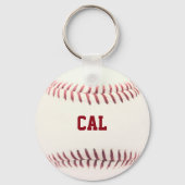 野球ルックキーチェパーソナライズされたーン キーホルダー (裏面)