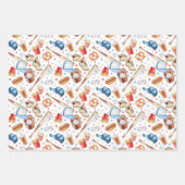 野球ルーキーオブザイヤー写真誕生日 ラッピングペーパーシート (正面3)