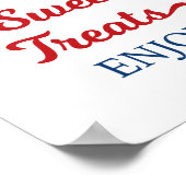 野球ルーキースイートトリート誕生日サイン ポスター (角)