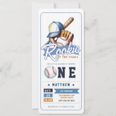 野球ルーキーチケットスポーツボーイ1歳 招待状 (正面)