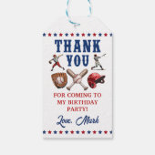 野球ルーキー1歳の誕生日ありがとうギフトラベル ギフトタグ (裏面)