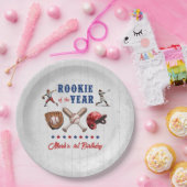 野球ルーキー1st誕生日パーティー紙プレート ペーパープレート (パーティー)