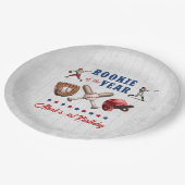 野球ルーキー1st誕生日パーティー紙プレート ペーパープレート (アングル)